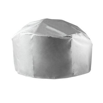 Capac pentru groapă de protecție rotundă, rezistentă la apă, grătar, gătit, neagră, terasă în aer liber, pânză Oxford, cu sac de depozitare, rezistentă la praf, rezistentă la vânt