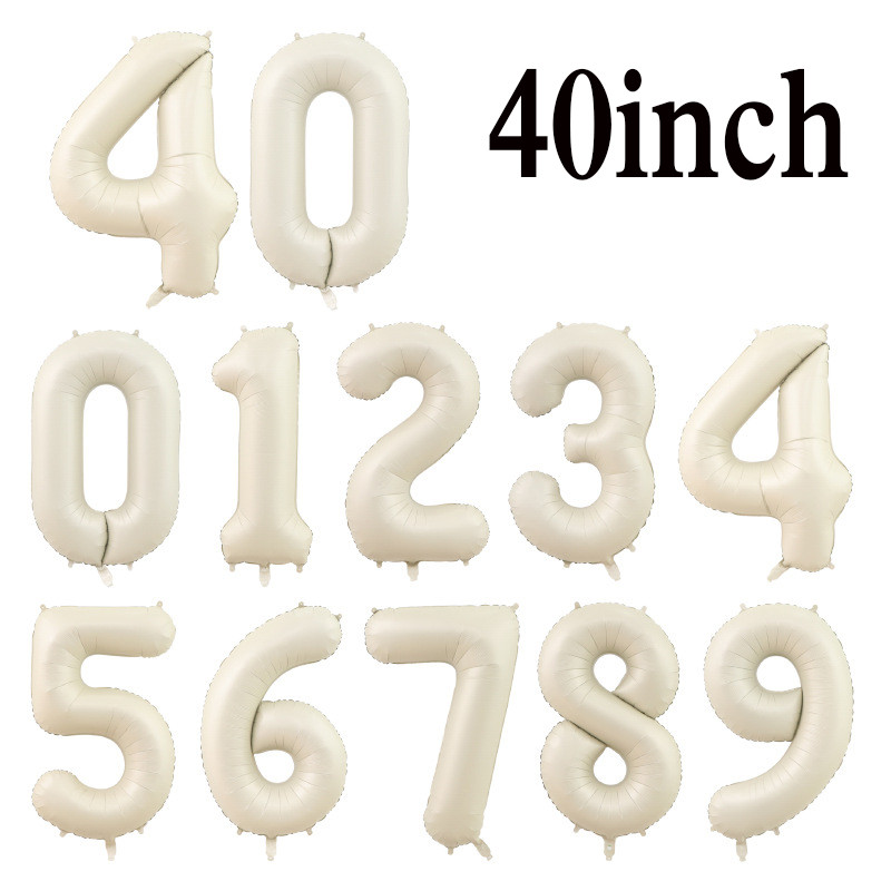 40 ιντσών Μωβ Κόκκινο Μπαλόνι Αριθμός Μακαρόν 0 1 2 3 4 5 6 7 8 9 Νούμερο Μπαλόνια Baby Shower για πάρτι γενεθλίων Γαμήλια διακόσμηση προμήθειες