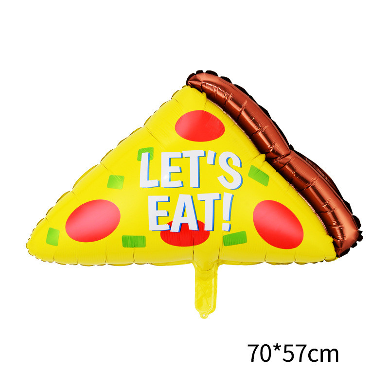 Värvilised kommid Sünnipäevapidu Lastepäeva Dekoratiivtooted Šokolaadisõõrikuburger Popkorni Alumiiniumist õhupall