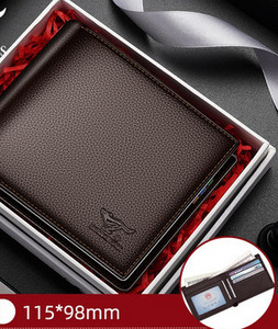 Kunstnahast meeste rahakott - musta ja pruuni värvi