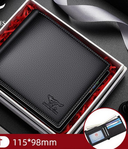 Kunstnahast meeste rahakott - musta ja pruuni värvi