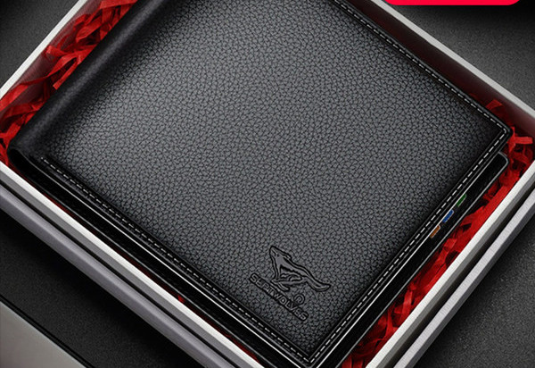 Kunstnahast meeste rahakott - musta ja pruuni värvi