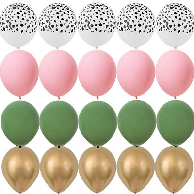 20 τμχ Μπαλόνια με μοτίβο τίγρης/χρήματα/καμηλοπάρδαλη 12 ιντσών για παιδικά είδη διακόσμησης για πάρτι γενεθλίων με άγρια ζώα σαφάρι ζούγκλας