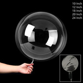 10 tk läbipaistev Bobo õhupall 10/12/18/24 tolli palju õnne sünnipäevaks Bobo mull õhupallid Pulma sünnipäevapeo kaunistus Clear Globo