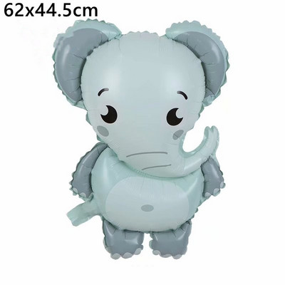 1 buc. Balon de iepuraș gri, urechi lungi, balon cu heliu de iepure, pentru baby shower, decorare pentru nunta, pentru petrecerea de naștere, balon din folie de aluminiu