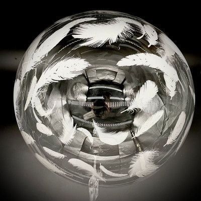 Baloane BoBo imprimate cu fluturi de 20 inch La mulți ani Balon transparent cu bule pentru petrecere de naștere pentru baby shower Decorații de nuntă