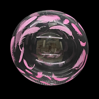 Baloane BoBo imprimate cu fluturi de 20 inch La mulți ani Balon transparent cu bule pentru petrecere de naștere pentru baby shower Decorații de nuntă