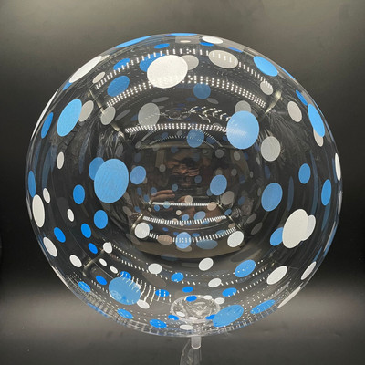 Baloane BoBo imprimate cu fluturi de 20 inch La mulți ani Balon transparent cu bule pentru petrecere de naștere pentru baby shower Decorații de nuntă