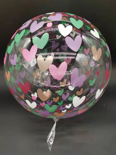 Baloane BoBo imprimate cu fluturi de 20 inch La mulți ani Balon transparent cu bule pentru petrecere de naștere pentru baby shower Decorații de nuntă