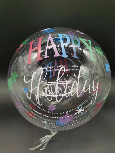 Baloane BoBo imprimate cu fluturi de 20 inch La mulți ani Balon transparent cu bule pentru petrecere de naștere pentru baby shower Decorații de nuntă