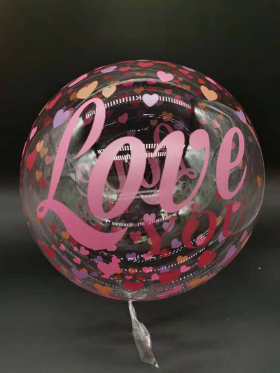 Baloane BoBo imprimate cu fluturi de 20 inch La mulți ani Balon transparent cu bule pentru petrecere de naștere pentru baby shower Decorații de nuntă