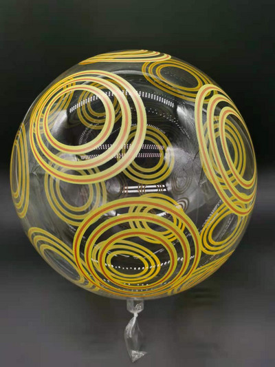 Baloane BoBo imprimate cu fluturi de 20 inch La mulți ani Balon transparent cu bule pentru petrecere de naștere pentru baby shower Decorații de nuntă