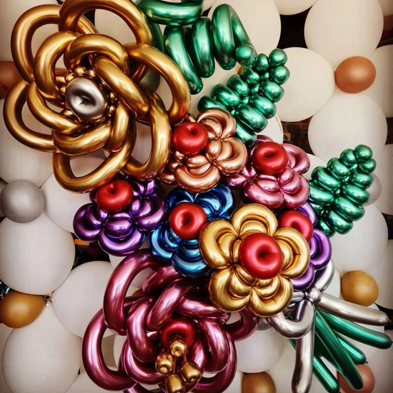 10 buc. Baloane lungi din latex, culori amestecate, balon magic Twist pentru petrecere, decorare pentru nunta, decorațiuni pentru baby shower.