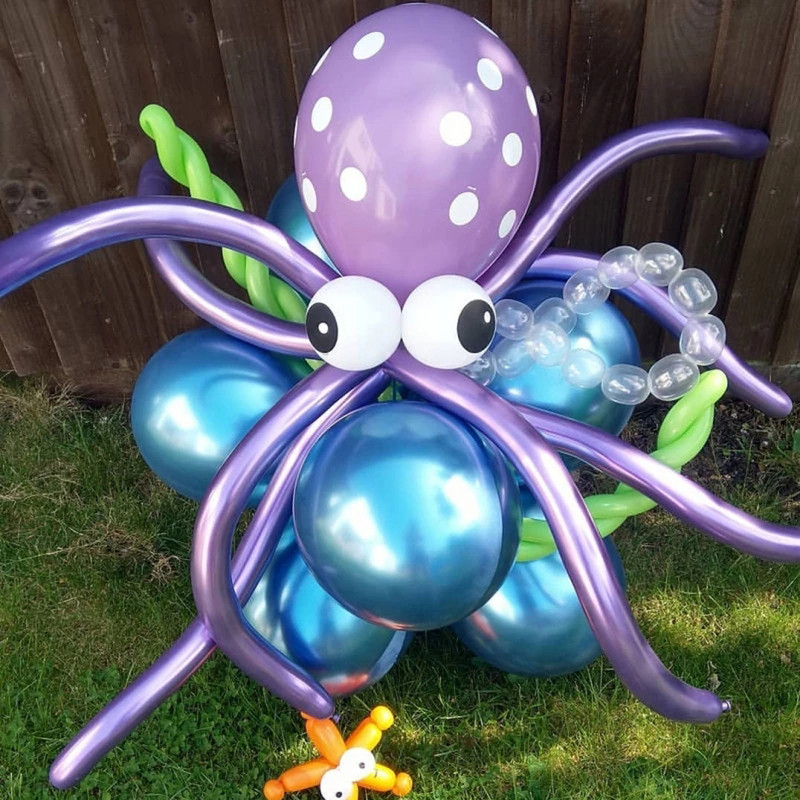 10 buc. Baloane lungi din latex, culori amestecate, balon magic Twist pentru petrecere, decorare pentru nunta, decorațiuni pentru baby shower.