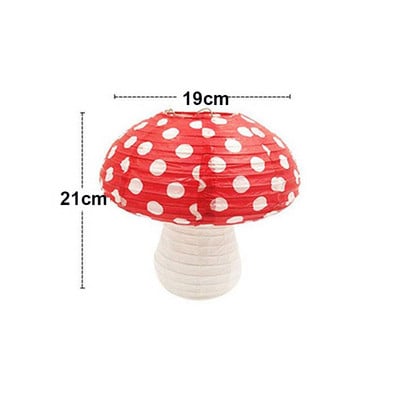 Noi 3 buc. Lanterne de hârtie în formă de ciupercă Ornament de ciuperci 3D pentru grădiniță, bricolaj, pentru petrecerea de aniversare, accesorii pentru decorarea casei