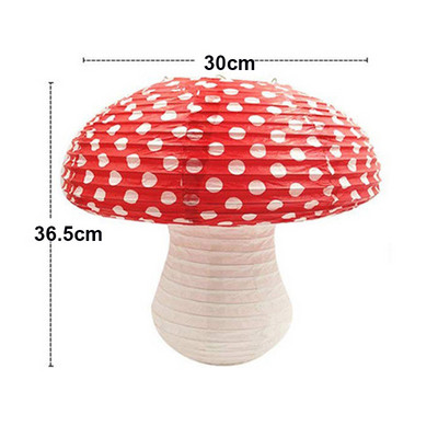 Noi 3 buc. Lanterne de hârtie în formă de ciupercă Ornament de ciuperci 3D pentru grădiniță, bricolaj, pentru petrecerea de aniversare, accesorii pentru decorarea casei
