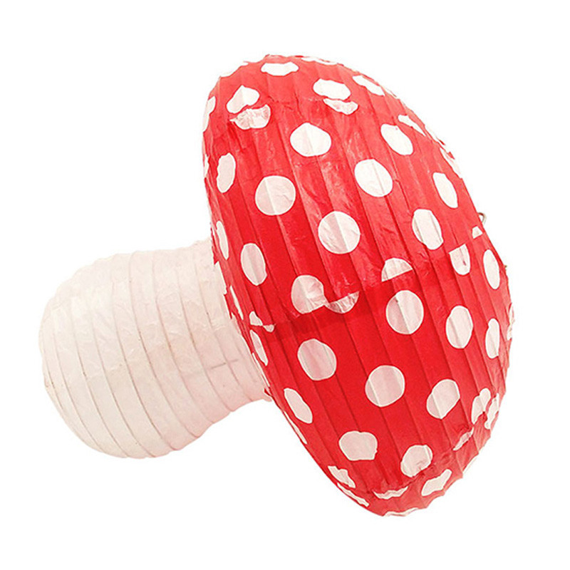 Noi 3 buc. Lanterne de hârtie în formă de ciupercă Ornament de ciuperci 3D pentru grădiniță, bricolaj, pentru petrecerea de aniversare, accesorii pentru decorarea casei