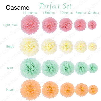 Vestuvių ir kitoms progoms skirtų kabančių gėlių papuošalų rinkinys, spalvingas dekoravimo žibintas, skirtas vestuvėms ir kitoms progoms