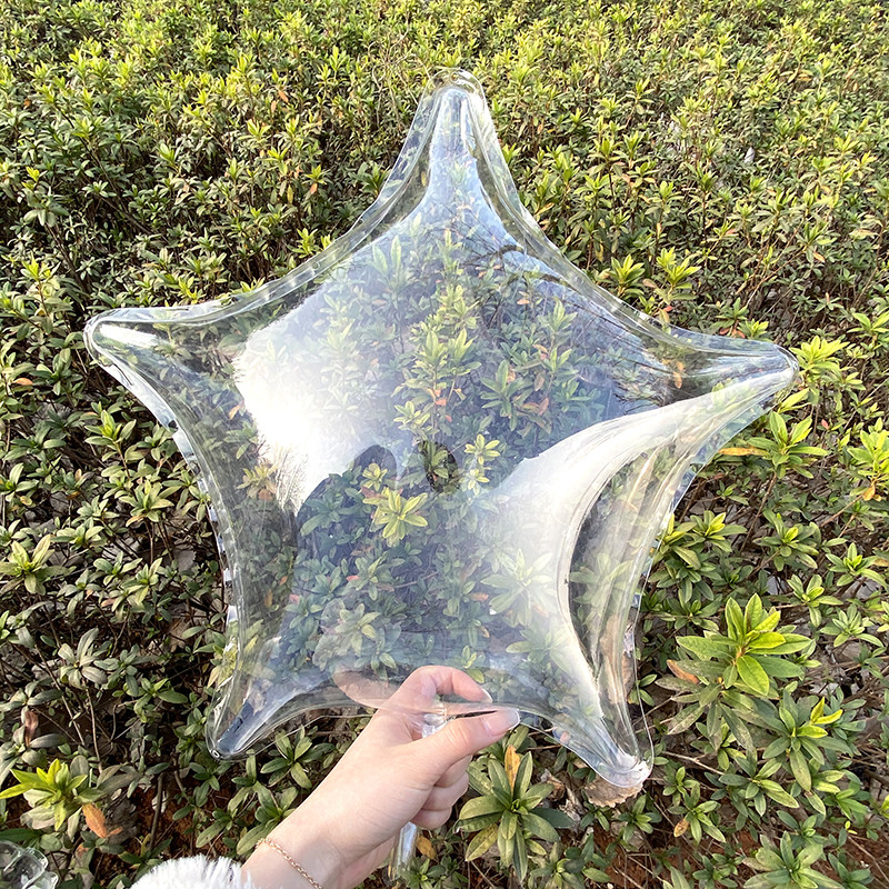 1 komplekti LED läbipaistev õhupall läbipaistev Bobo õhupall LED valgusega, ümmarguse südamekujulise tähekujulise õhupalliga õhupallid sünnipäevapeo kaunistamiseks