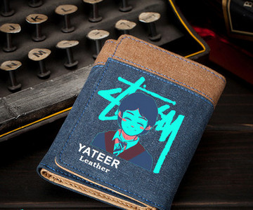 Portofel bărbătesc din pânză cu compartiment pentru documente