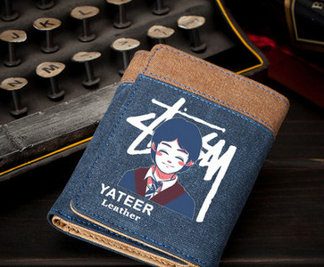 Portofel bărbătesc din pânză cu compartiment pentru documente