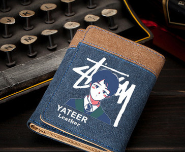 Portofel bărbătesc din pânză cu compartiment pentru documente