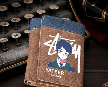 Portofel bărbătesc din pânză cu compartiment pentru documente