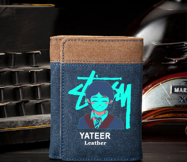 Portofel bărbătesc din pânză cu compartiment pentru documente