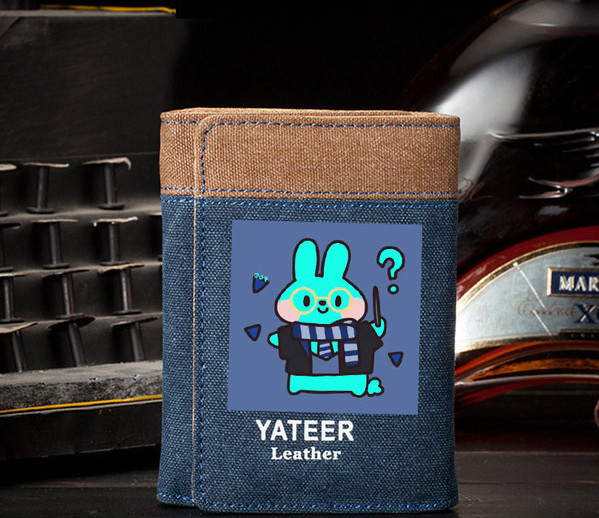 Meeste rahakott värvilise aplikatsiooniga