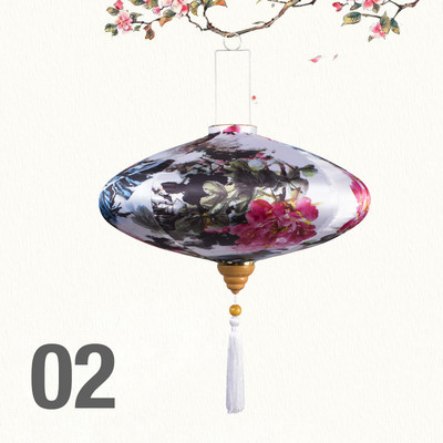 12/14-tolline hiina stiilis satiinist siidlaterna koridor restorani teetoa sisustus palee lamp Sügise kevadfestivali sisustus