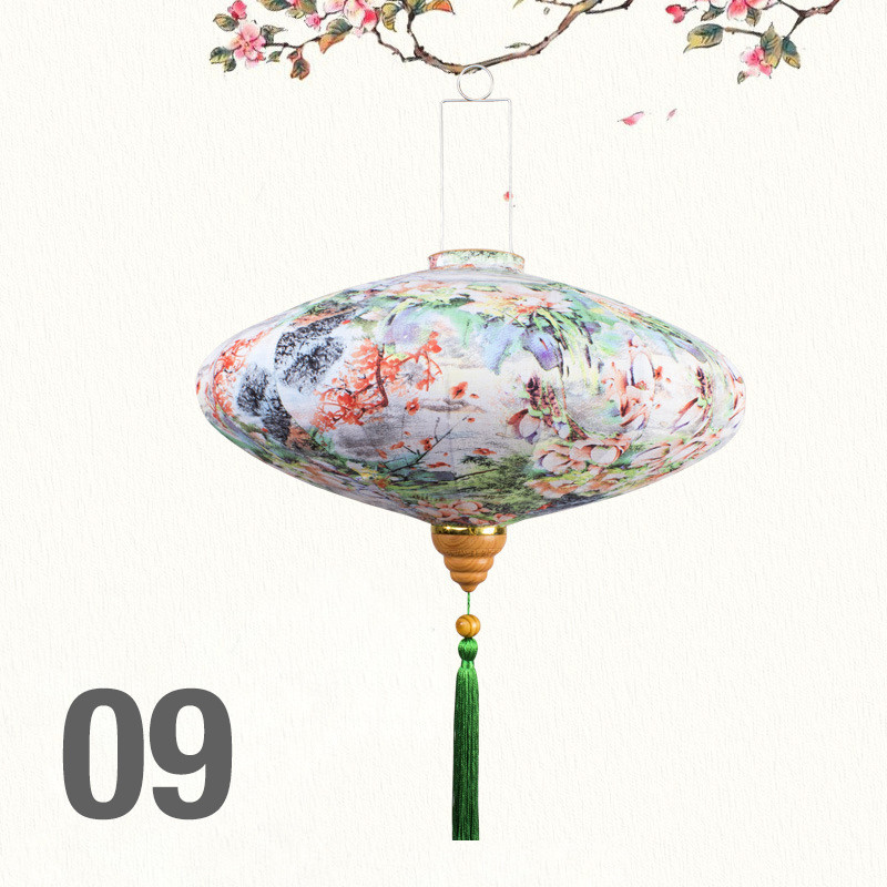 12/14-tolline hiina stiilis satiinist siidlaterna koridor restorani teetoa sisustus palee lamp Sügise kevadfestivali sisustus