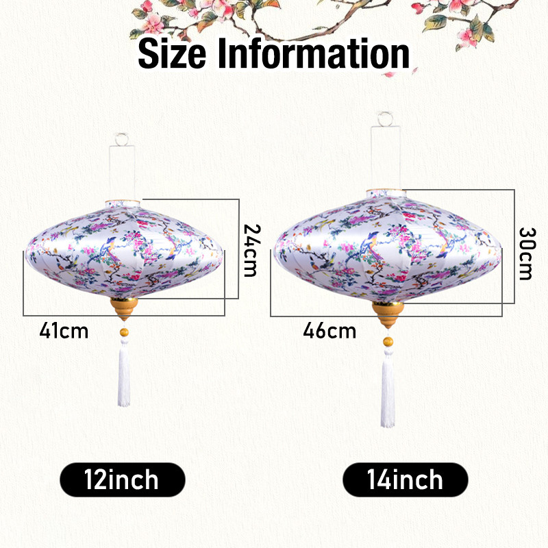 12/14-tolline hiina stiilis satiinist siidlaterna koridor restorani teetoa sisustus palee lamp Sügise kevadfestivali sisustus