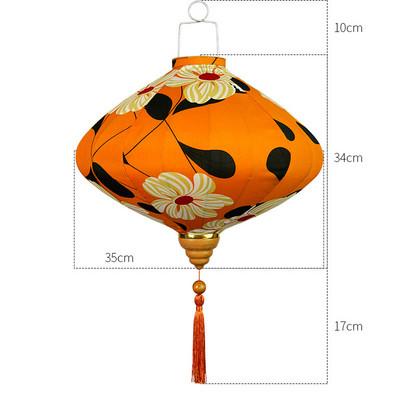 12-tolline Jaapani stiilis Retro rippuv latern Siidilatern Restoran Pubi Traditsiooniline festivalidekoratsioon Pulma-sünnipäevakaunistused