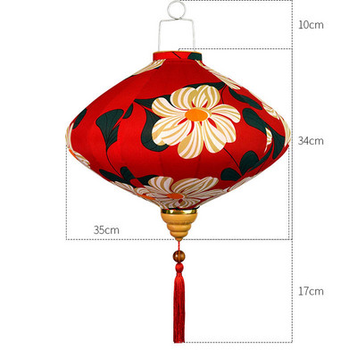 12-tolline Jaapani stiilis Retro rippuv latern Siidilatern Restoran Pubi Traditsiooniline festivalidekoratsioon Pulma-sünnipäevakaunistused