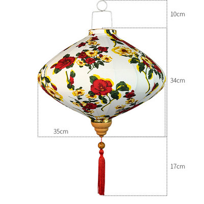 12-tolline Jaapani stiilis Retro rippuv latern Siidilatern Restoran Pubi Traditsiooniline festivalidekoratsioon Pulma-sünnipäevakaunistused