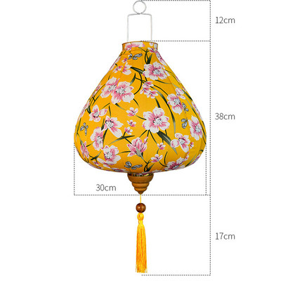 12-tolline Jaapani stiilis Retro rippuv latern Siidilatern Restoran Pubi Traditsiooniline festivalidekoratsioon Pulma-sünnipäevakaunistused