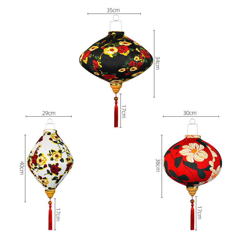 12-tolline Jaapani stiilis Retro rippuv latern Siidilatern Restoran Pubi Traditsiooniline festivalidekoratsioon Pulma-sünnipäevakaunistused