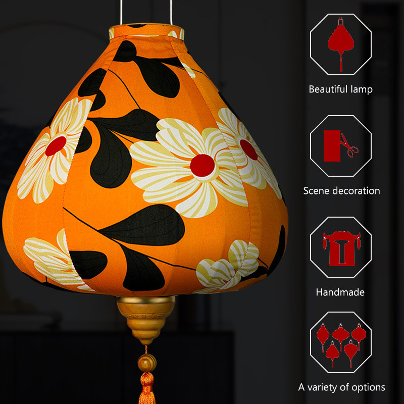 12-tolline Jaapani stiilis Retro rippuv latern Siidilatern Restoran Pubi Traditsiooniline festivalidekoratsioon Pulma-sünnipäevakaunistused