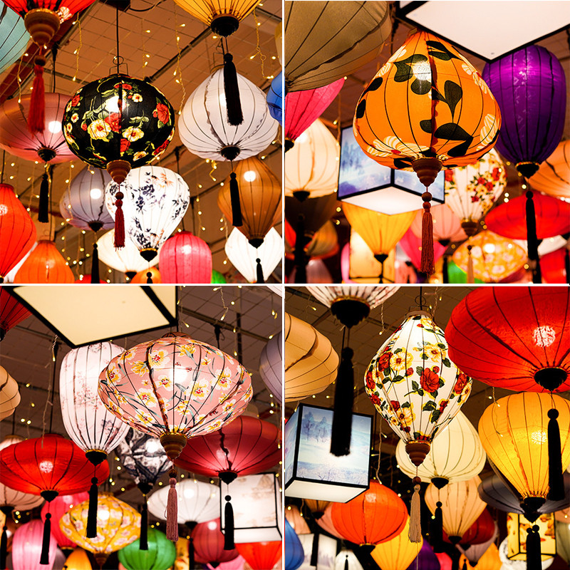 12-tolline Jaapani stiilis Retro rippuv latern Siidilatern Restoran Pubi Traditsiooniline festivalidekoratsioon Pulma-sünnipäevakaunistused