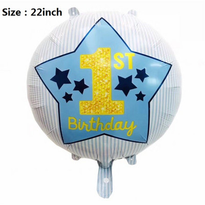 Cabina foto de zi de naștere Baloane din folie La mulți ani Rama foto Globos Recuzită foto Decoratiuni pentru petrecerea de aniversare Copii Baby Shower Băiat