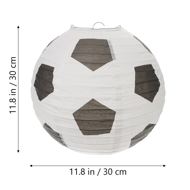 3 τμχ Φανάρι Χαρτί Κρεμαστά Φανάρια Ποδόσφαιρο Διακοσμήσεις πάρτι ποδοσφαίρου Κινέζικο φωτιστικό Ιαπωνική οροφή Διακοσμητικό στρογγυλή Ευρώπη