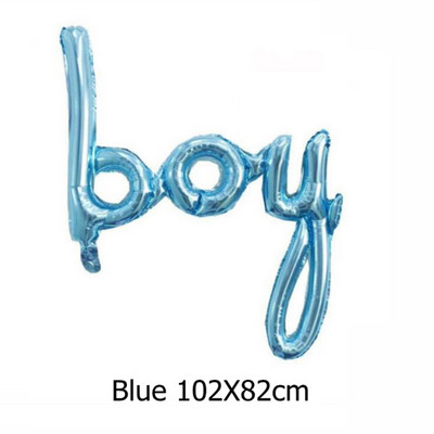 1 τεμ. Ροζ χρυσό ενωμένα μπαλόνια ONE αγόρι κοριτσάκι Μωρό μπαλόνι γιγαντιαίο γράμμα Διακόσμηση για πάρτι γενεθλίων 1 Παιδικό Μπαλόνι αποκάλυψης φύλου