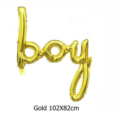 1 τεμ. Ροζ χρυσό ενωμένα μπαλόνια ONE αγόρι κοριτσάκι Μωρό μπαλόνι γιγαντιαίο γράμμα Διακόσμηση για πάρτι γενεθλίων 1 Παιδικό Μπαλόνι αποκάλυψης φύλου