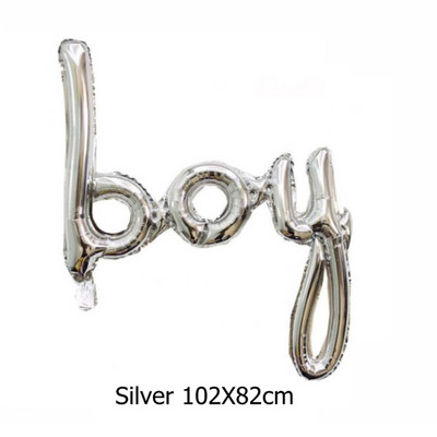 1 τεμ. Ροζ χρυσό ενωμένα μπαλόνια ONE αγόρι κοριτσάκι Μωρό μπαλόνι γιγαντιαίο γράμμα Διακόσμηση για πάρτι γενεθλίων 1 Παιδικό Μπαλόνι αποκάλυψης φύλου