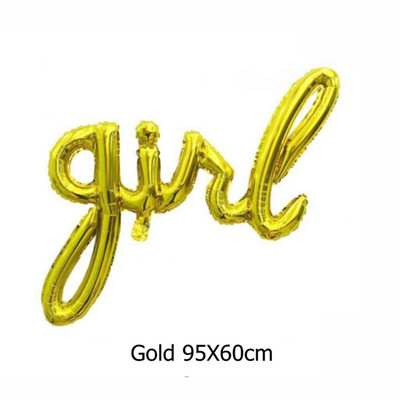 1 τεμ. Ροζ χρυσό ενωμένα μπαλόνια ONE αγόρι κοριτσάκι Μωρό μπαλόνι γιγαντιαίο γράμμα Διακόσμηση για πάρτι γενεθλίων 1 Παιδικό Μπαλόνι αποκάλυψης φύλου