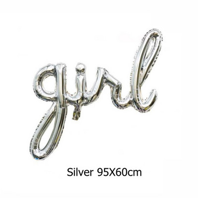 1 τεμ. Ροζ χρυσό ενωμένα μπαλόνια ONE αγόρι κοριτσάκι Μωρό μπαλόνι γιγαντιαίο γράμμα Διακόσμηση για πάρτι γενεθλίων 1 Παιδικό Μπαλόνι αποκάλυψης φύλου