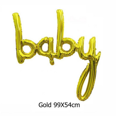1 τεμ. Ροζ χρυσό ενωμένα μπαλόνια ONE αγόρι κοριτσάκι Μωρό μπαλόνι γιγαντιαίο γράμμα Διακόσμηση για πάρτι γενεθλίων 1 Παιδικό Μπαλόνι αποκάλυψης φύλου