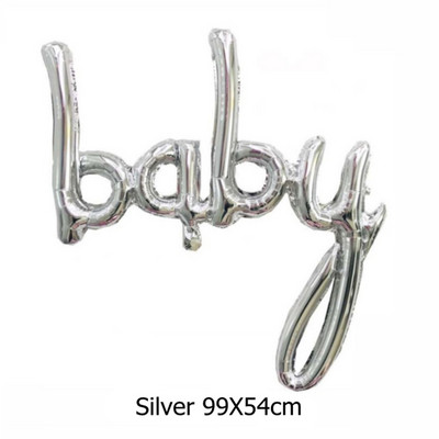 1 τεμ. Ροζ χρυσό ενωμένα μπαλόνια ONE αγόρι κοριτσάκι Μωρό μπαλόνι γιγαντιαίο γράμμα Διακόσμηση για πάρτι γενεθλίων 1 Παιδικό Μπαλόνι αποκάλυψης φύλου