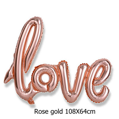 1 τεμ. Ροζ χρυσό ενωμένα μπαλόνια ONE αγόρι κοριτσάκι Μωρό μπαλόνι γιγαντιαίο γράμμα Διακόσμηση για πάρτι γενεθλίων 1 Παιδικό Μπαλόνι αποκάλυψης φύλου