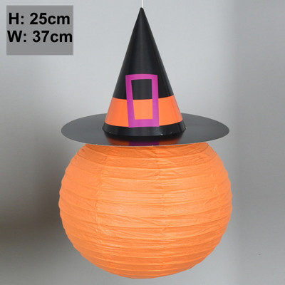 Χάρτινα φανάρια αποκριάτικων κρεμαστών Jack-O'-Lantern Spider Skeleton κολοκύθα για διακόσμηση αποκριάτικων πάρτι Εσωτερικού εξωτερικού χώρου, τρομακτικό ντεκόρ